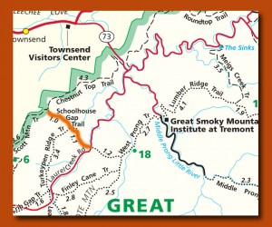 school house gap trail map