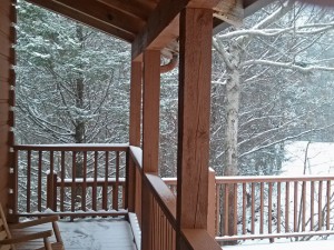 Heaven's View front porch looking east!