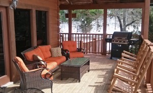 Living Room Patio set on the covered porch!